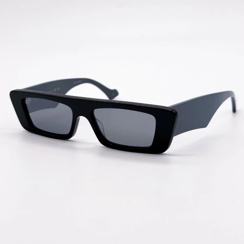 NEW GUCCI GG1331S 005 BLACK SILVER UNISEX SUNGLASSES GUCCI - Picture 6 of 12